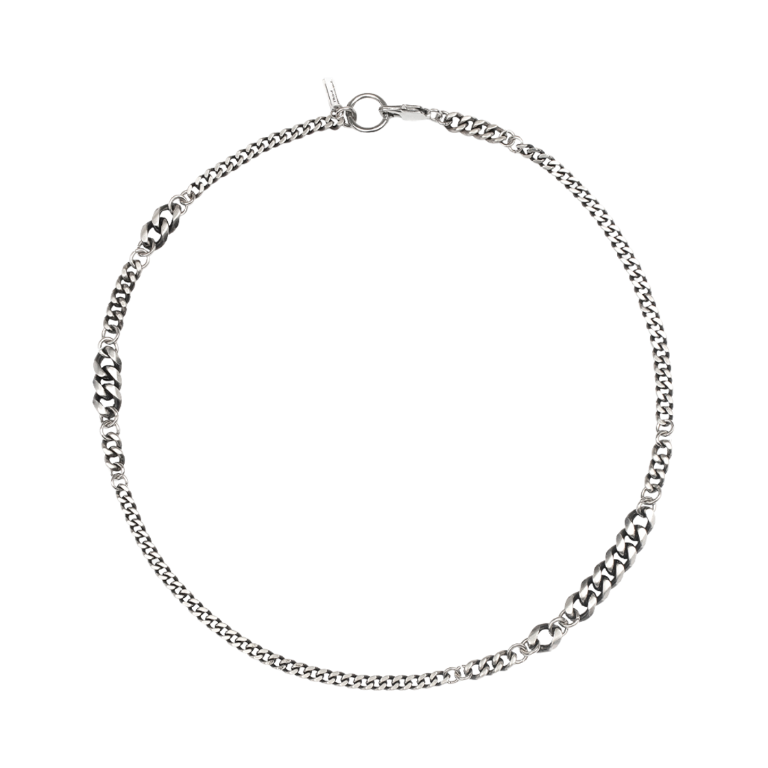 써드무브먼트  블랙 믹스드 체인 네크리스 사이즈 1(Third movement Black Mixed Chain Necklace SIZE.1)