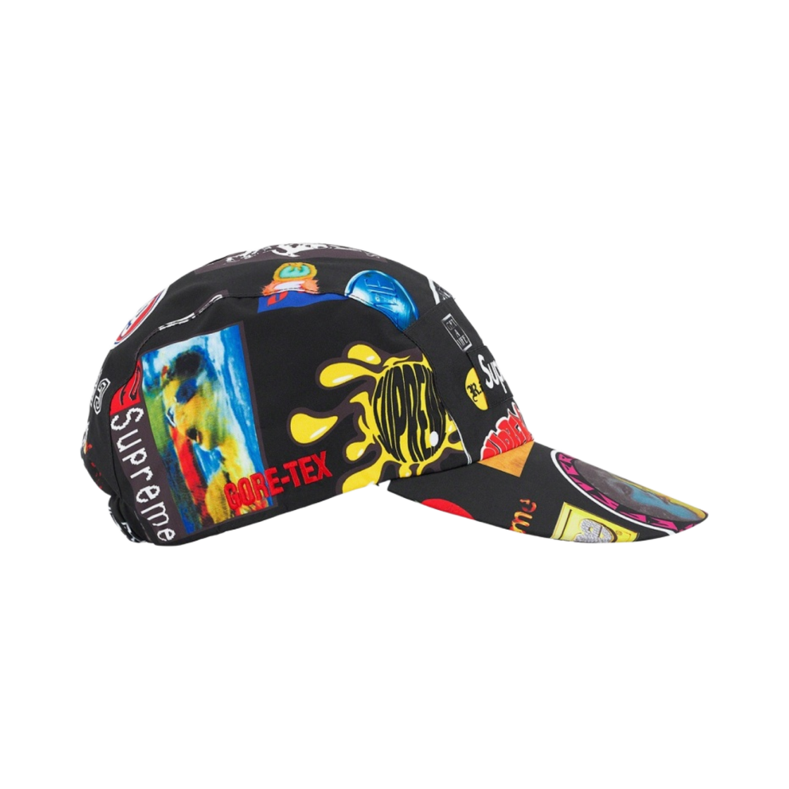 슈프림 고어텍스 롱 빌 캠프캡 블랙 스티커스 - 21SS(Supreme Gore-Tex Long Bill Camp Cap Black Stickers - 21SS) - 2