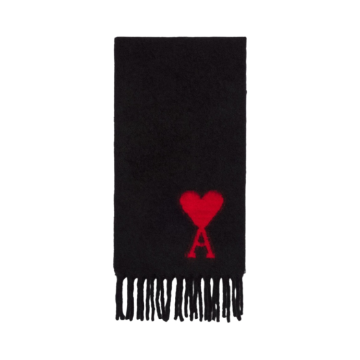 AMI de Coeur Oversize Scarf Black