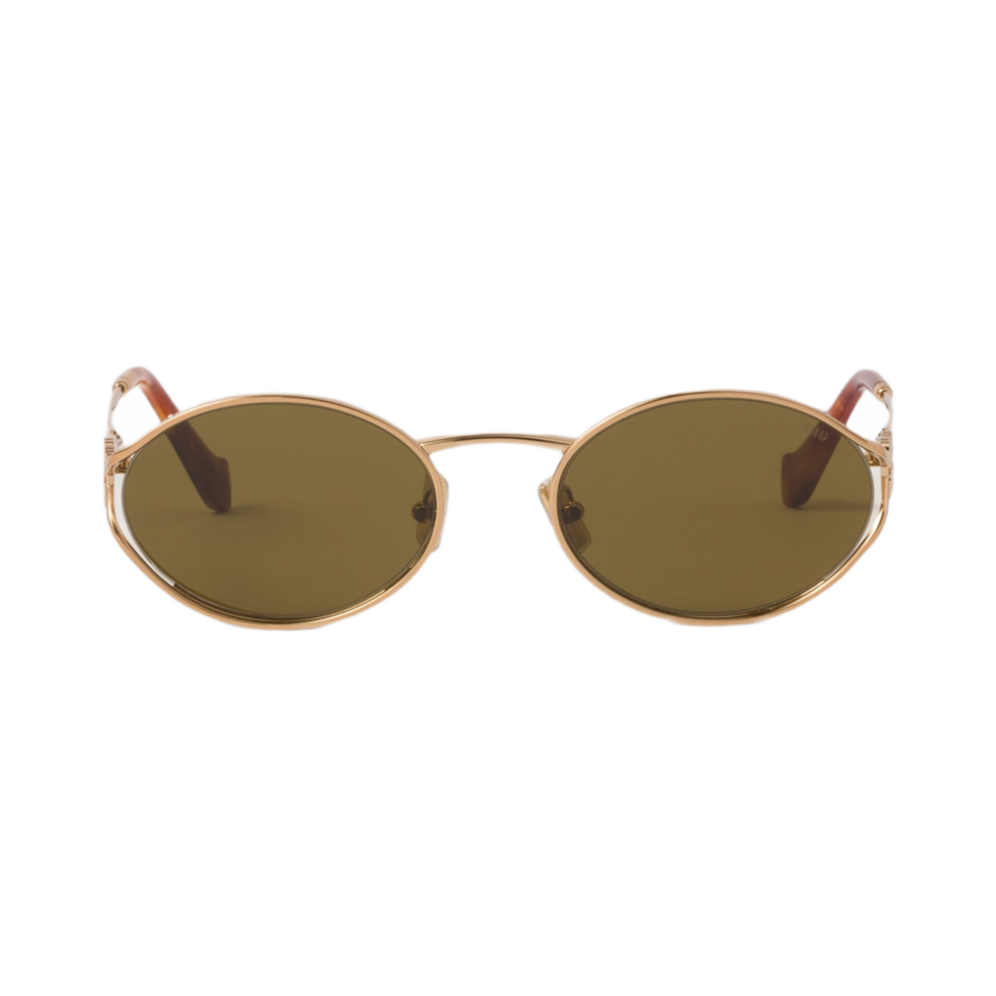 (W) 미우 미우 로고 선글라스 로든 렌즈((W) Miu Miu Logo Sunglasses Loden Lenses) - 2