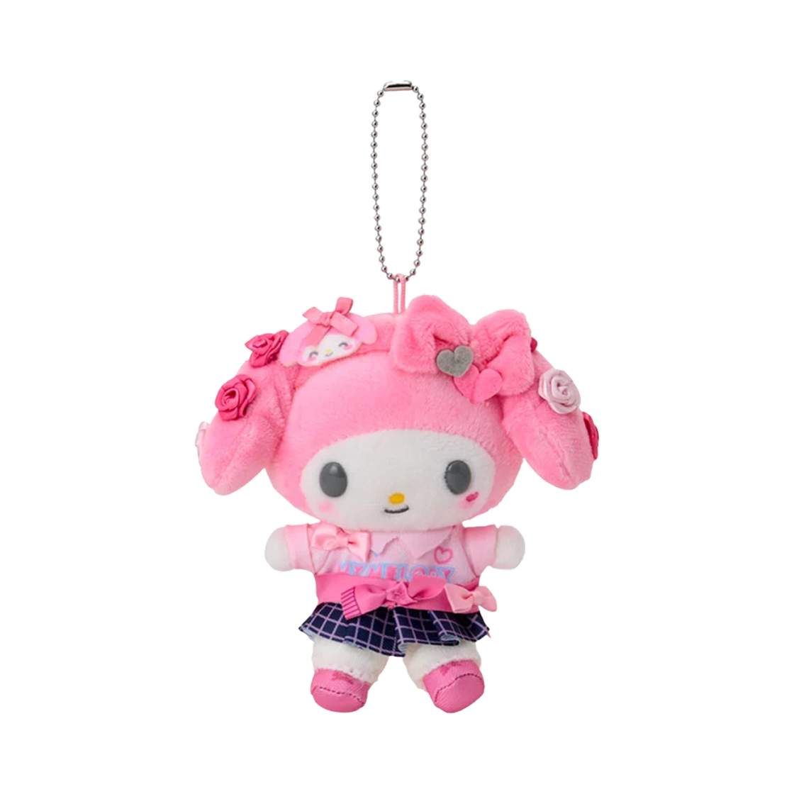 산리오 마이멜로디 마스코트 홀더 산리오 학원 반짝이 축제 핑크(Sanrio My Melody Mascot Holder Sanrio Academy Sparkling Festival Pink) - 1