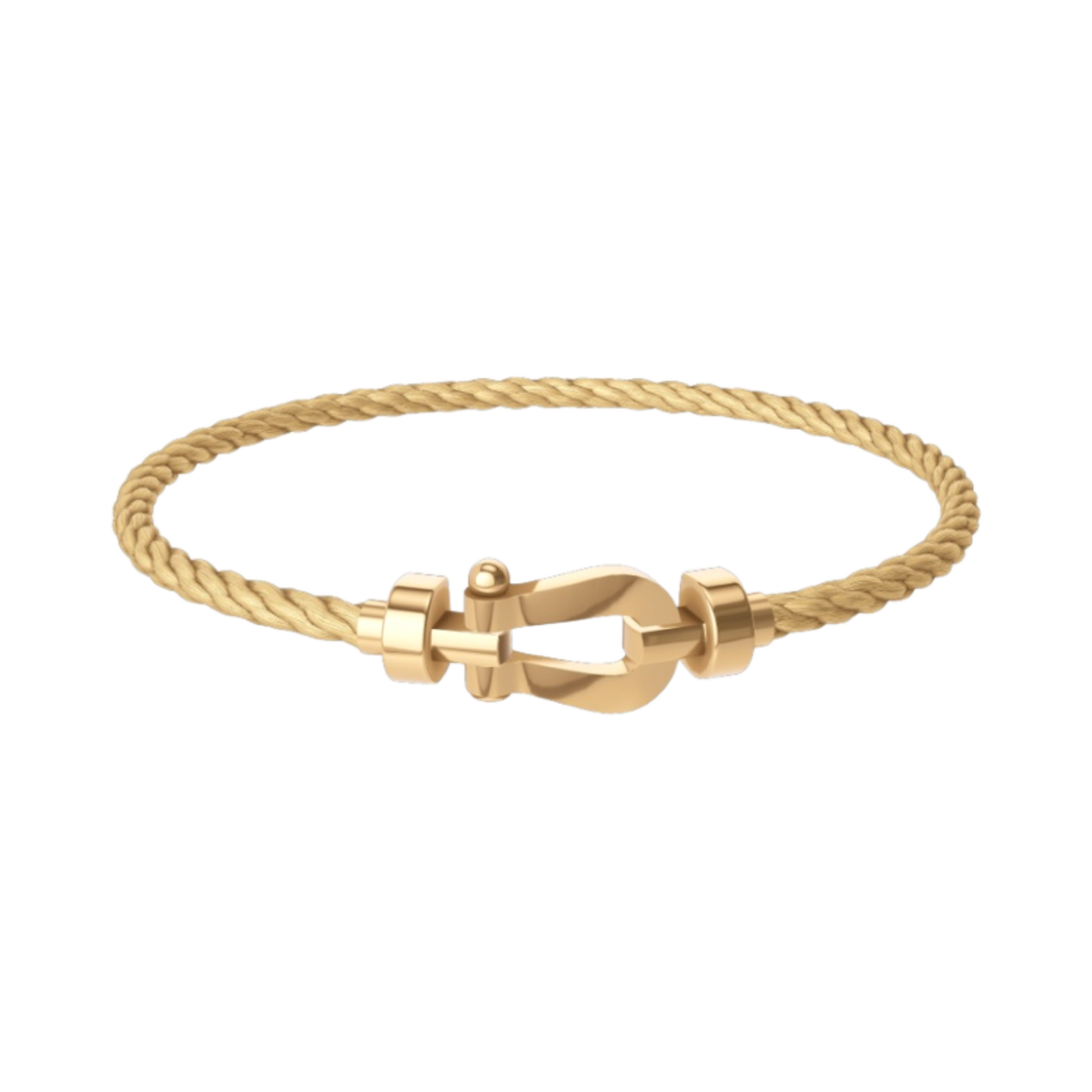 프레드 포스텐 옐로우 골드 케이블 브레이슬릿 미디움 18K 옐로우 골드(Fred Force 10 Yellow Gold Cable Bracelet Medium 18K Yellow Gold)