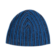 Thevinylhouse Striped Beanie Blue