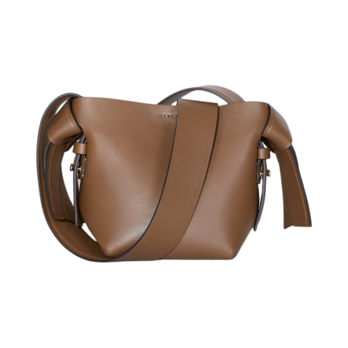 A10095-640 Acne Studios Musbi Micro Leather Bag Camel Brown