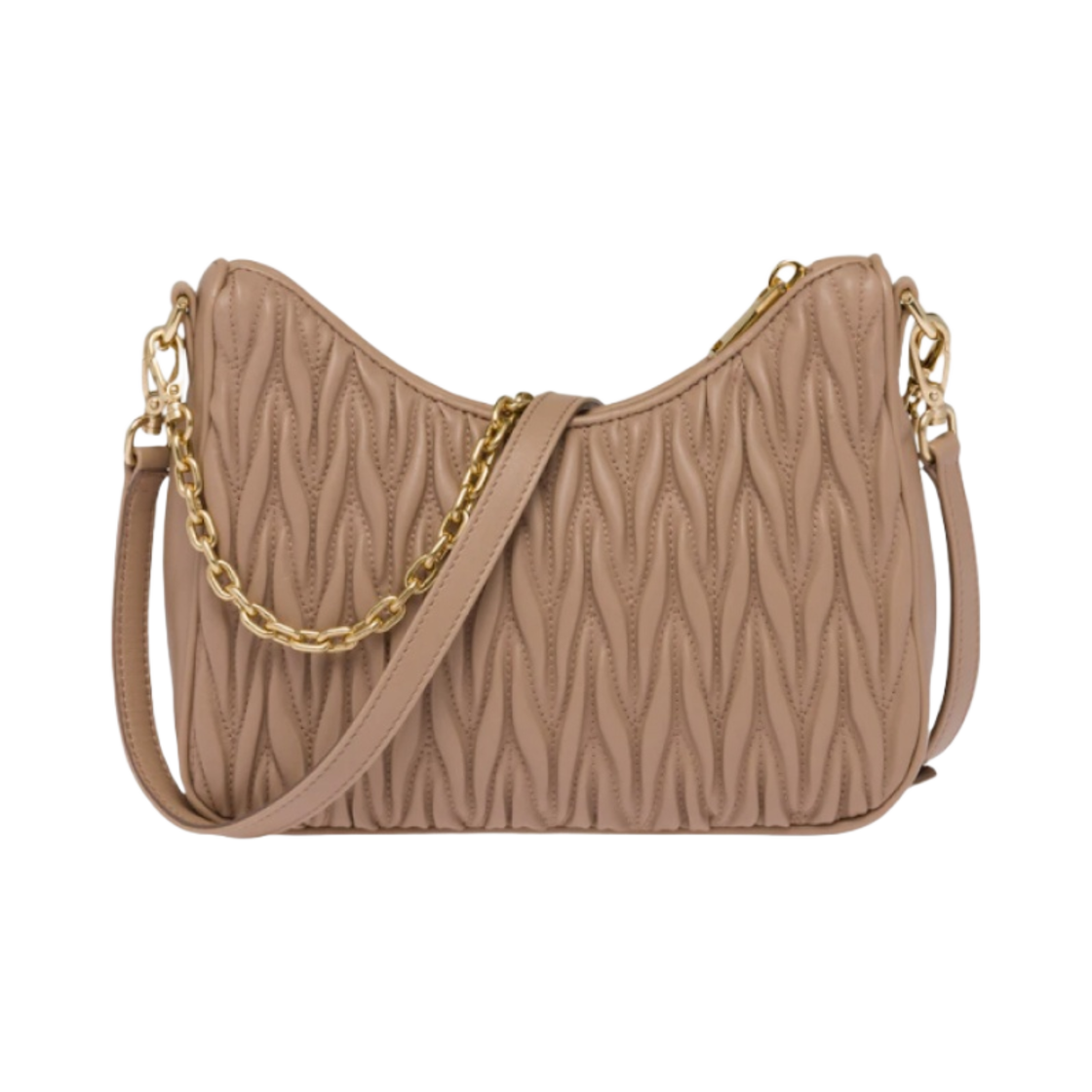 미우 미우 마틀라세 나파 레더 숄더백 카메오(Miu Miu Matelasse Nappa Leather Shoulder Bag Cameo) - 1