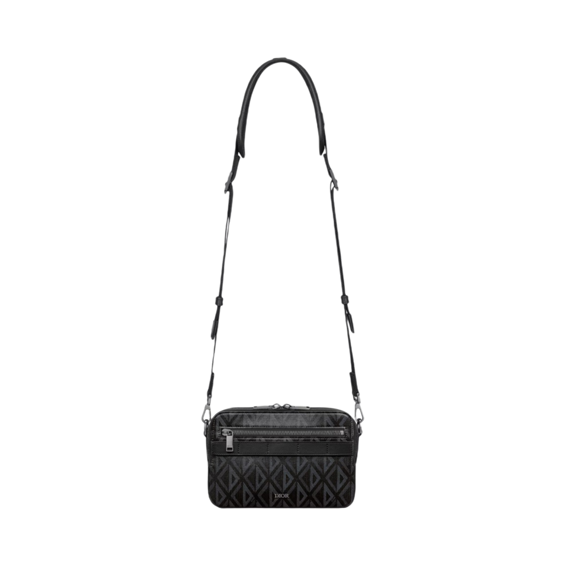 디올 스트랩 사파리백 CD 다이아몬드 캔버스 블랙(Dior Safari Bag with Strap CD Diamond Canvas Black) - 5