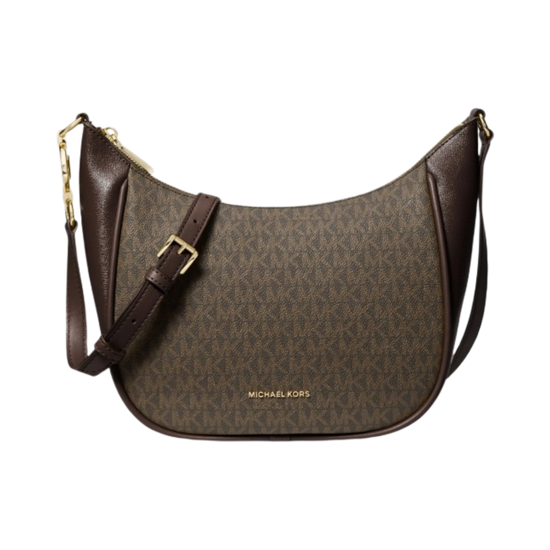 30F3G2EM2B292 Michael Kors Cheryl Medium Messenger Bag Dark Brown Black