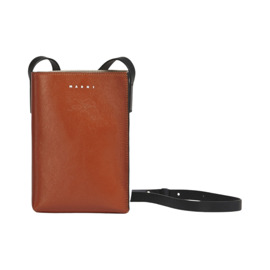 마르니 레더 뮤제오 소프트 스몰백 러스트 클라우드 블랙(Marni Museo Soft Small Bag in Leather Rust Cloud Black)