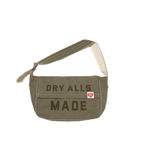 HM27GD032 Human Made Mail Bag Olive Drab