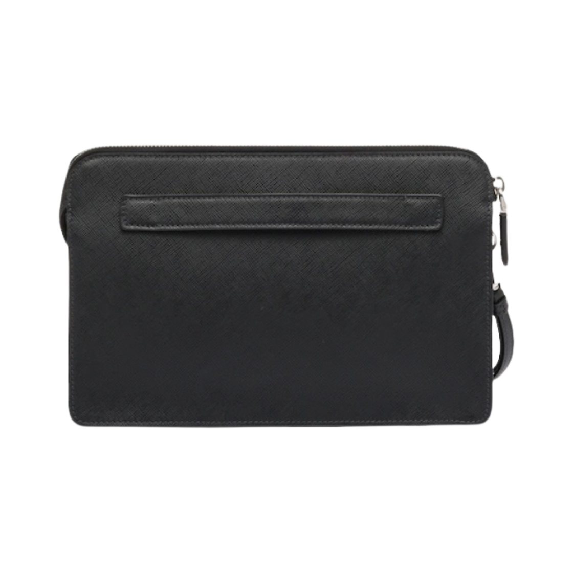 프라다 사피아노 레더 파우치 블랙(Prada Saffiano Leather Pouch Black) - 2