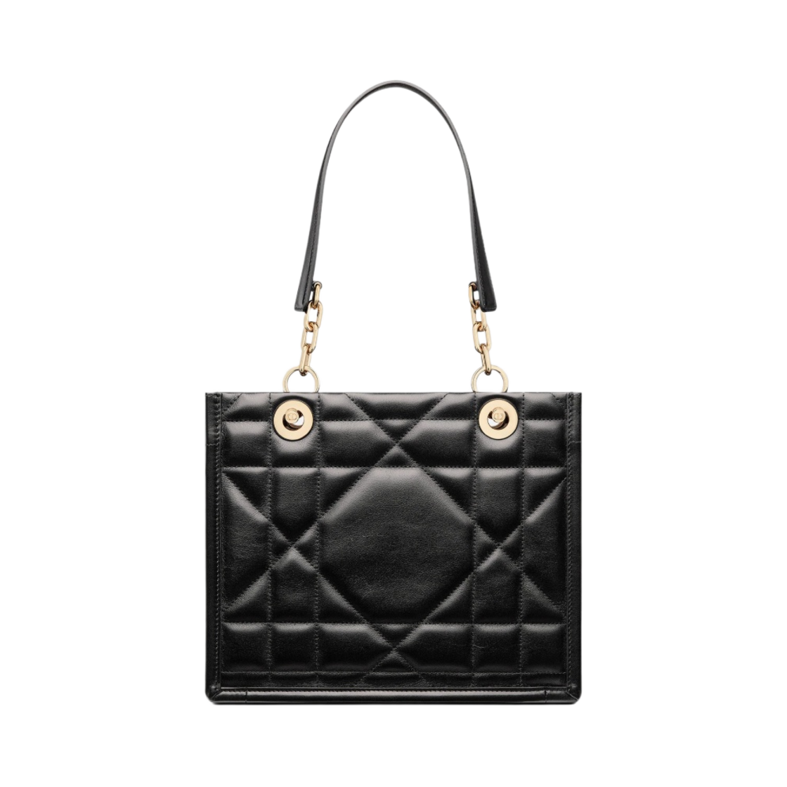 디올 스몰 디올 에센셜 토트백 아키까나쥬 카프스킨 블랙(Dior Small Dior Essential Tote Bag Archicannage Calfskin Black) - 1
