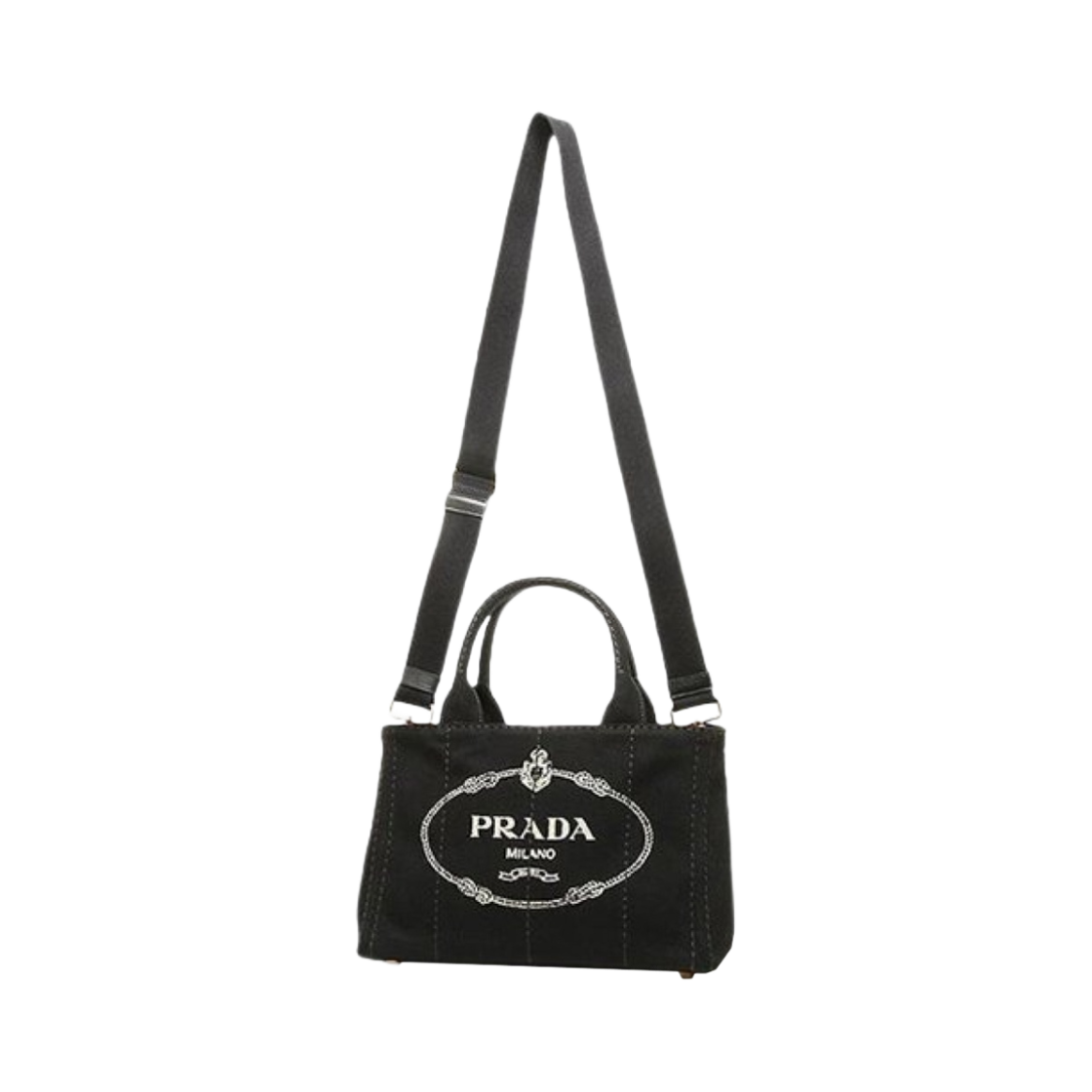 프라다 카나파 토트백 블랙(Prada Canapa Tote Bag Black) - 4