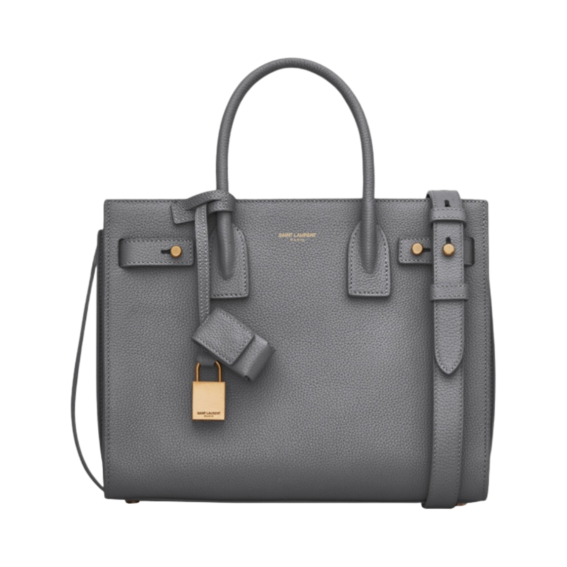 생로랑 삭 드 주르 나노 서플 그레인 레더 스톰(Saint Laurent Sac De Jour Nano in Supple Grained Leather Storm) - 1