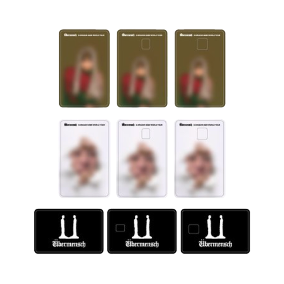 지드래곤 위버멘쉬 카드 커버 스티커 세트(G-DRAGON Ubermensch Card Cover Sticker Set)