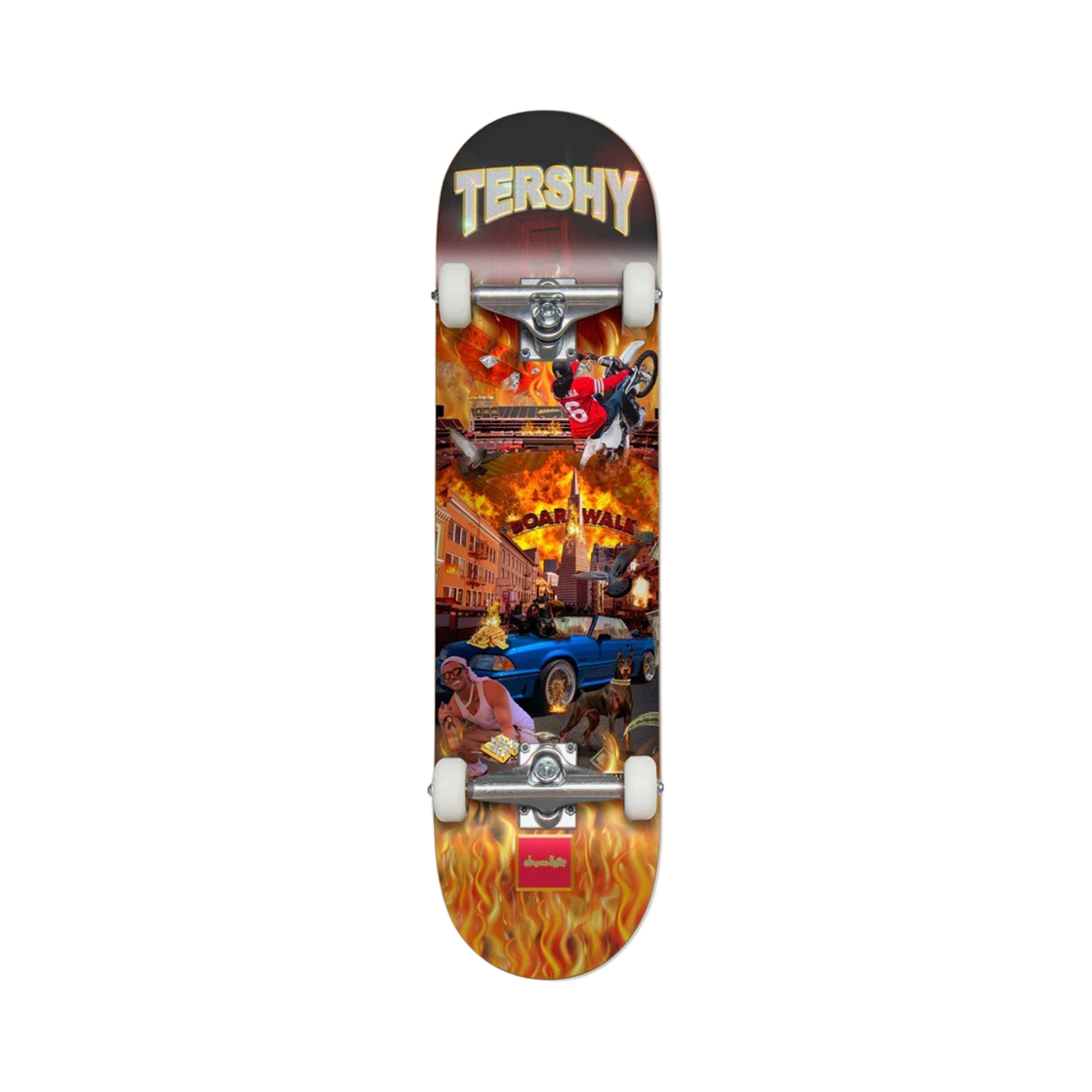 초콜렛 터쉬 블록 이즈 핫 스케이트보드 컴플릿 7.875(Chocolate Tershy Block Is Hot Skateboard Complete 7.875)