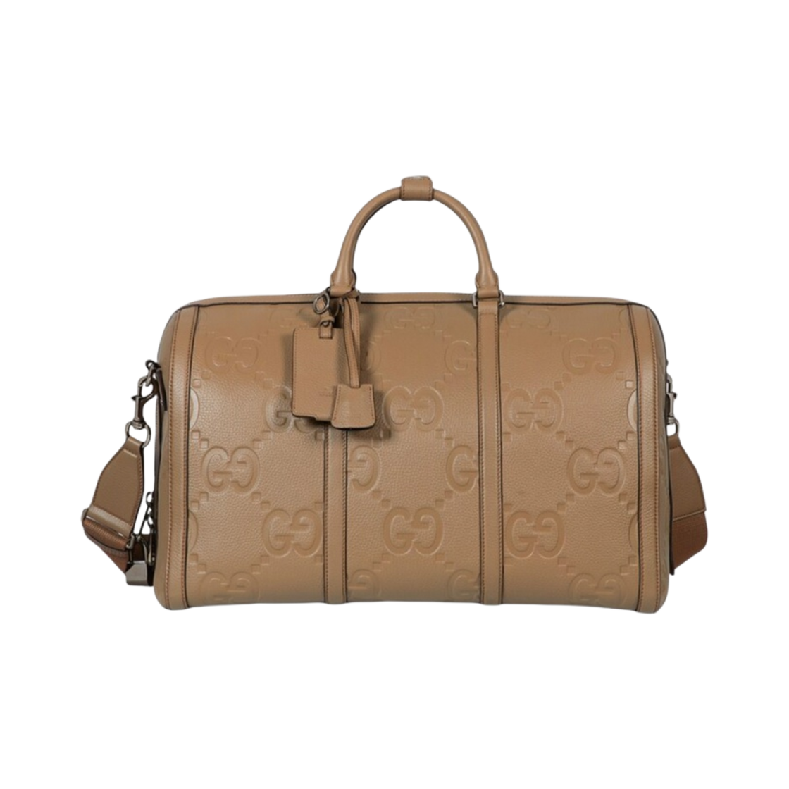 구찌 점보 GG 스몰 더플백 토프 레더(Gucci Jumbo GG Small Duffle Bag Taupe Leather) - 1