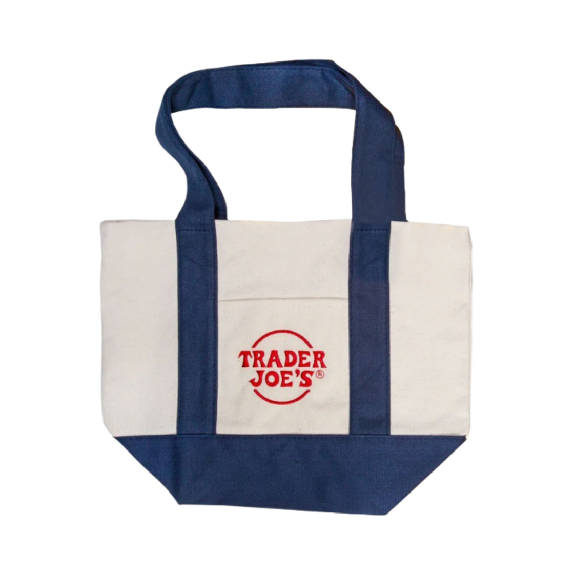 - Trader Joe's Mini Canvas Tote Bag Navy