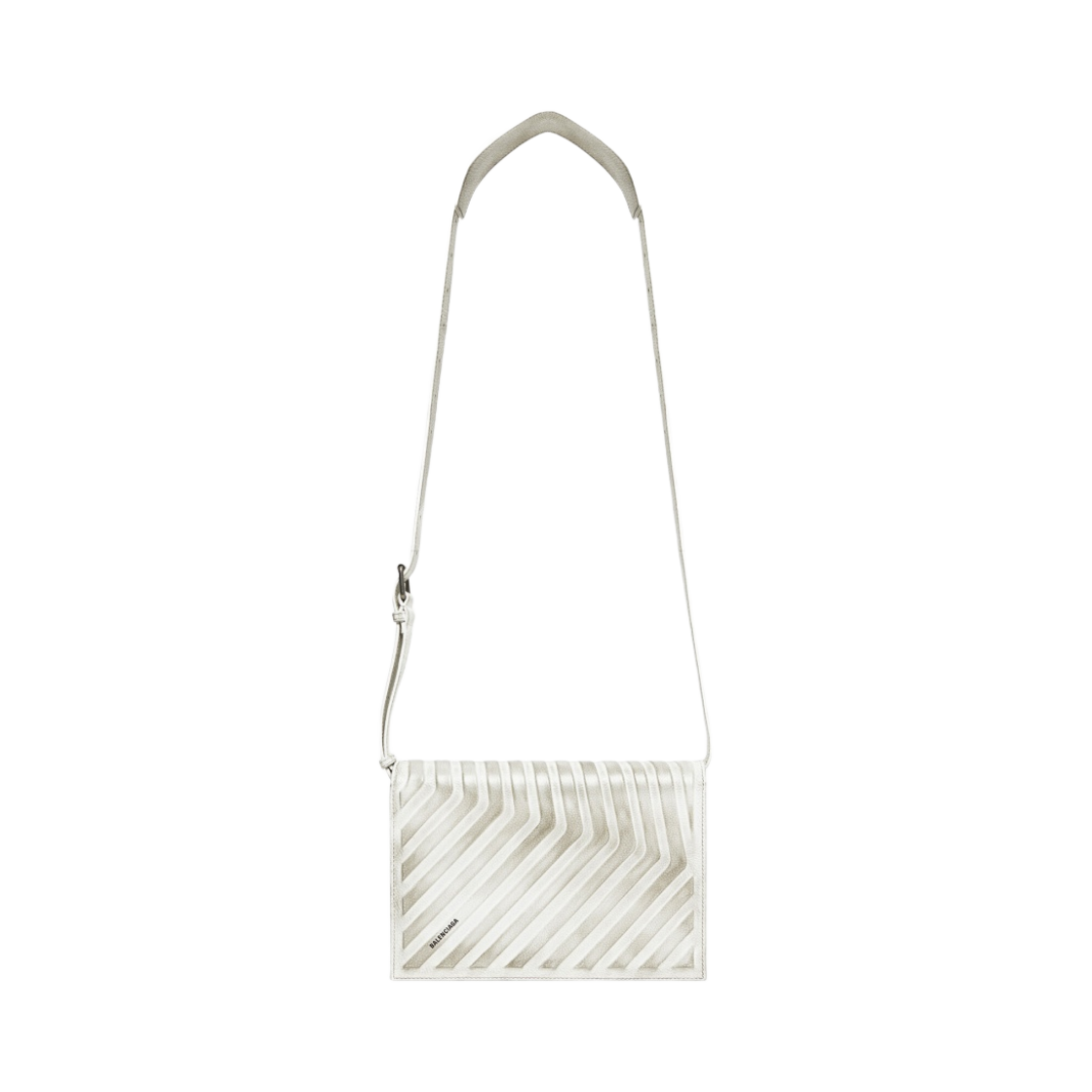 발렌시아가 카 스트랩 플랩백 더티 이펙트 화이트(Balenciaga Car Flap Bag with Strap Dirty Effect White) - 1