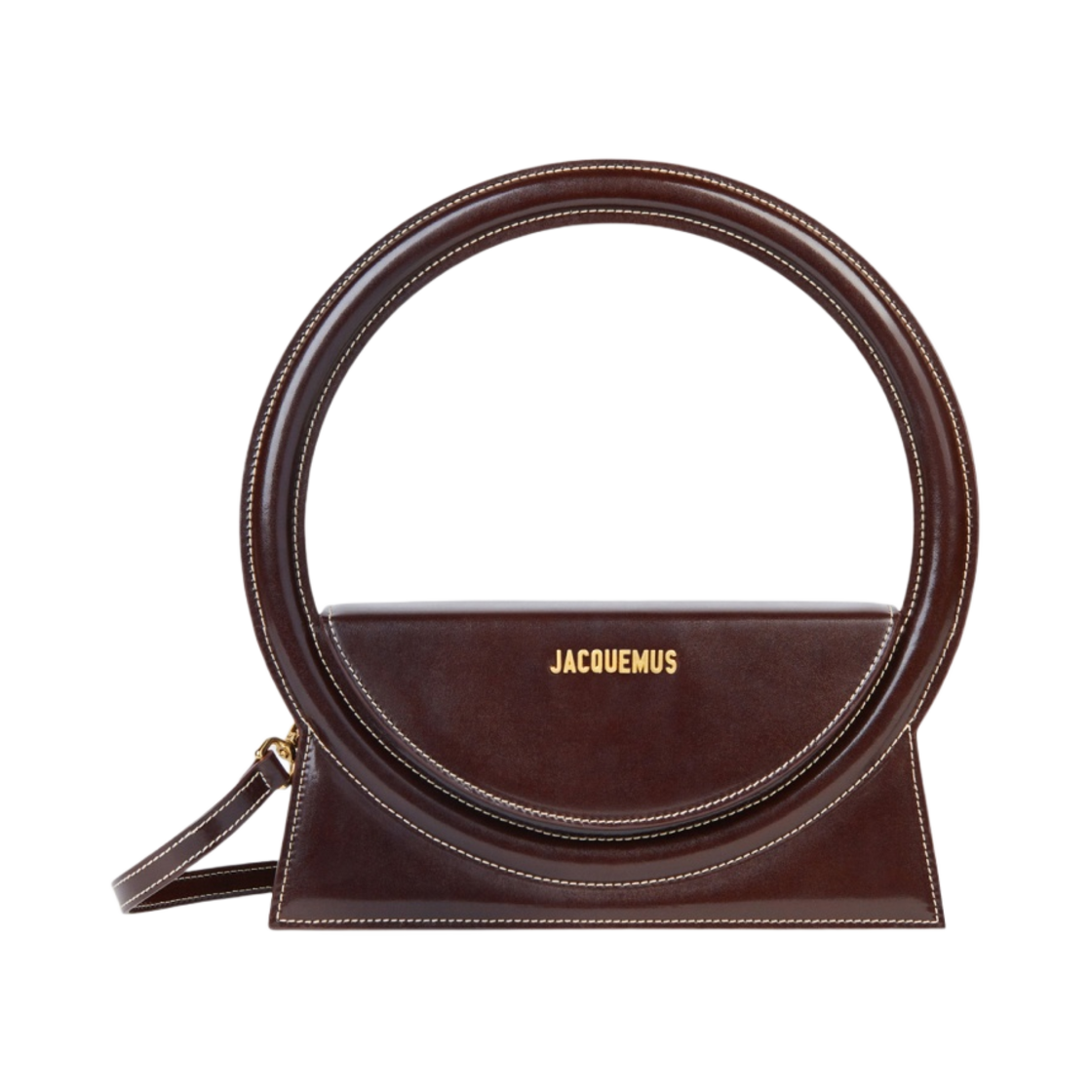 자크뮈스 르 삭 론드 서클 퍼스 다크 브라운(Jacquemus Le Sac Rond Circle Purse Dark Brown) - 1