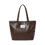 MUCENT Rienne Side Zipper Leather Shoulder Bag Brown
