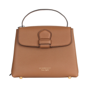 Burberry House Check Small Camberley Tote Bag Dark Sand