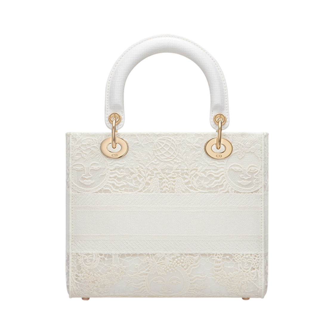 디올 미디움 레이디 라이트 백 화이트 쏠레이 마크라메(Dior Medium Lady D-Lite Bag White Soleil Macrame) - 2