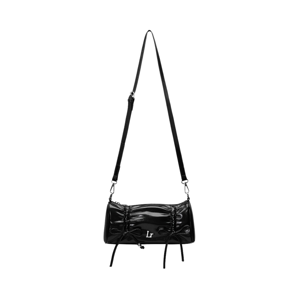 lr_010 Leterie Shirring Ribbon Bag Black