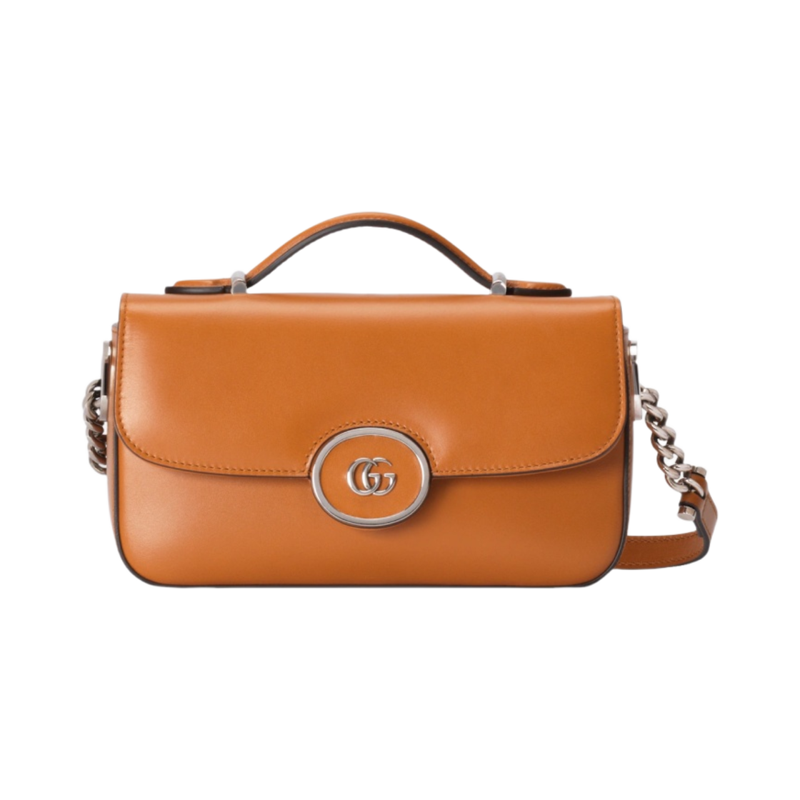 구찌 쁘띠 GG 미니 숄더백 브라운 레더(Gucci Petite GG Mini Shoulder Bag Brown Leather) - 1