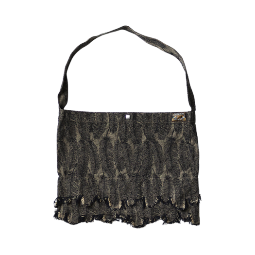 Kapital 12 oz. Magpie Denim Medicine Bag Large Black Beige