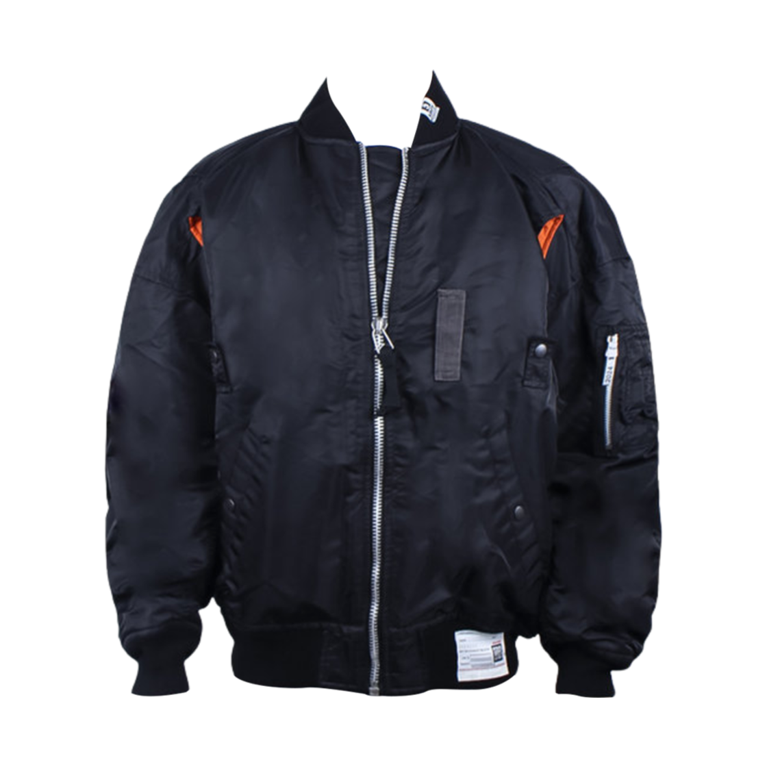 A12BL051-BLACK Maison Mihara Yasuhiro Bomber Jacket Black