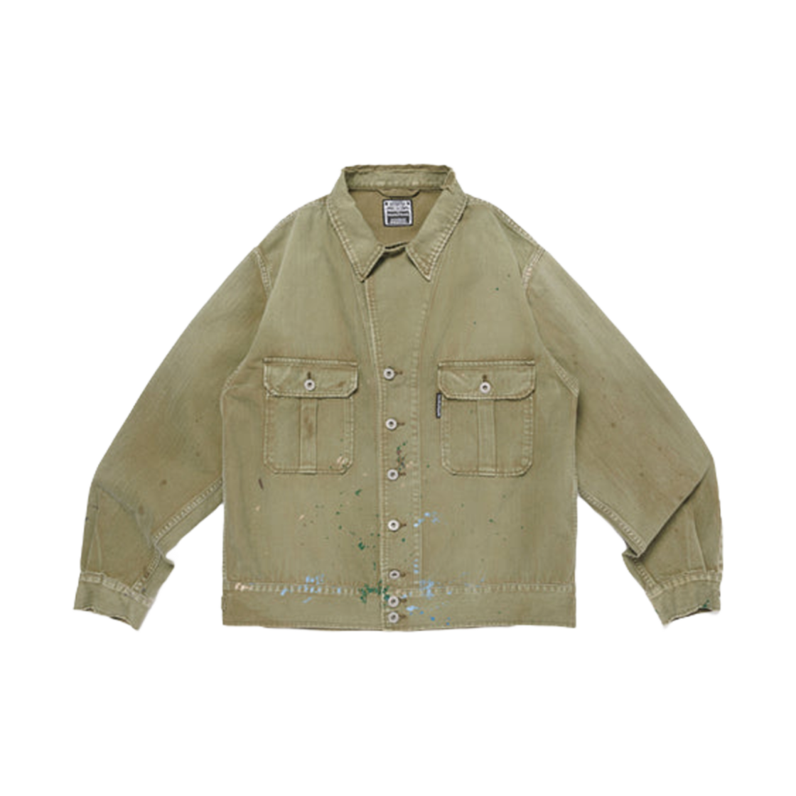 WY28JK001 Verdy Wasted Youth Military Jacket Olive Drab
