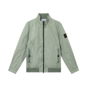 Stone Island 4100037 Crinkle Reps R-NY Wind-Resistant Jacket with Anti-Drop and Mesh Lining Sage Green - 25SS