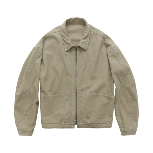 PL5PJU9401C8 Polyteru Canvas Swing Top Rhombus Patched Beige