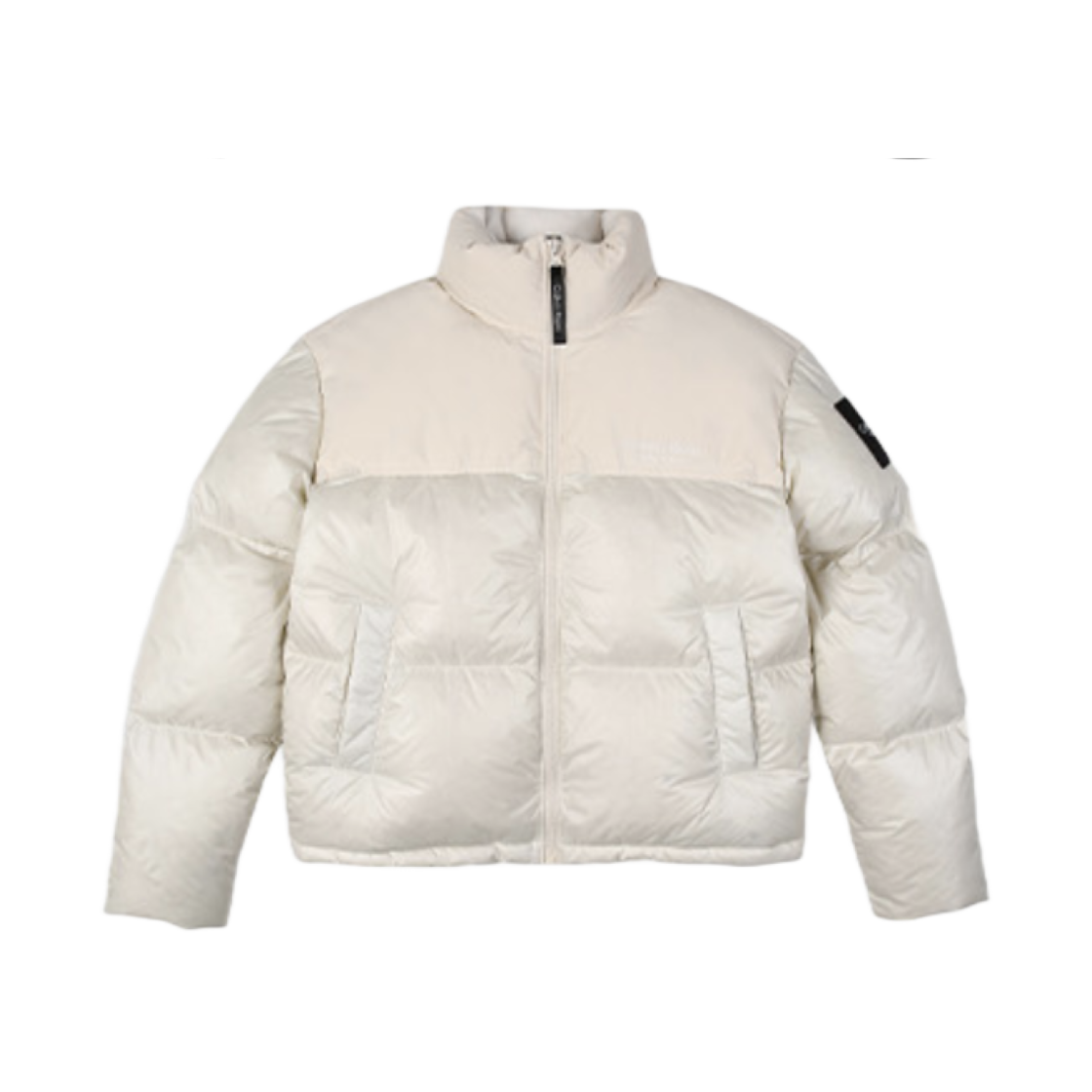 - (W) Calvin Klein Performance Bulky Padding Duck Down Light Beige