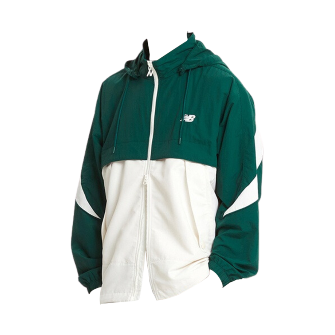 뉴발란스 컬러블록 우븐 자켓 헌터(New Balance Colorblock Woven Jacket Hunter)