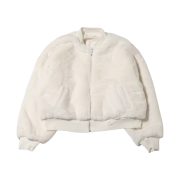 Nike NSW Reversible Faux Fur Bomber Jacket Sail Sand Drift - Asia