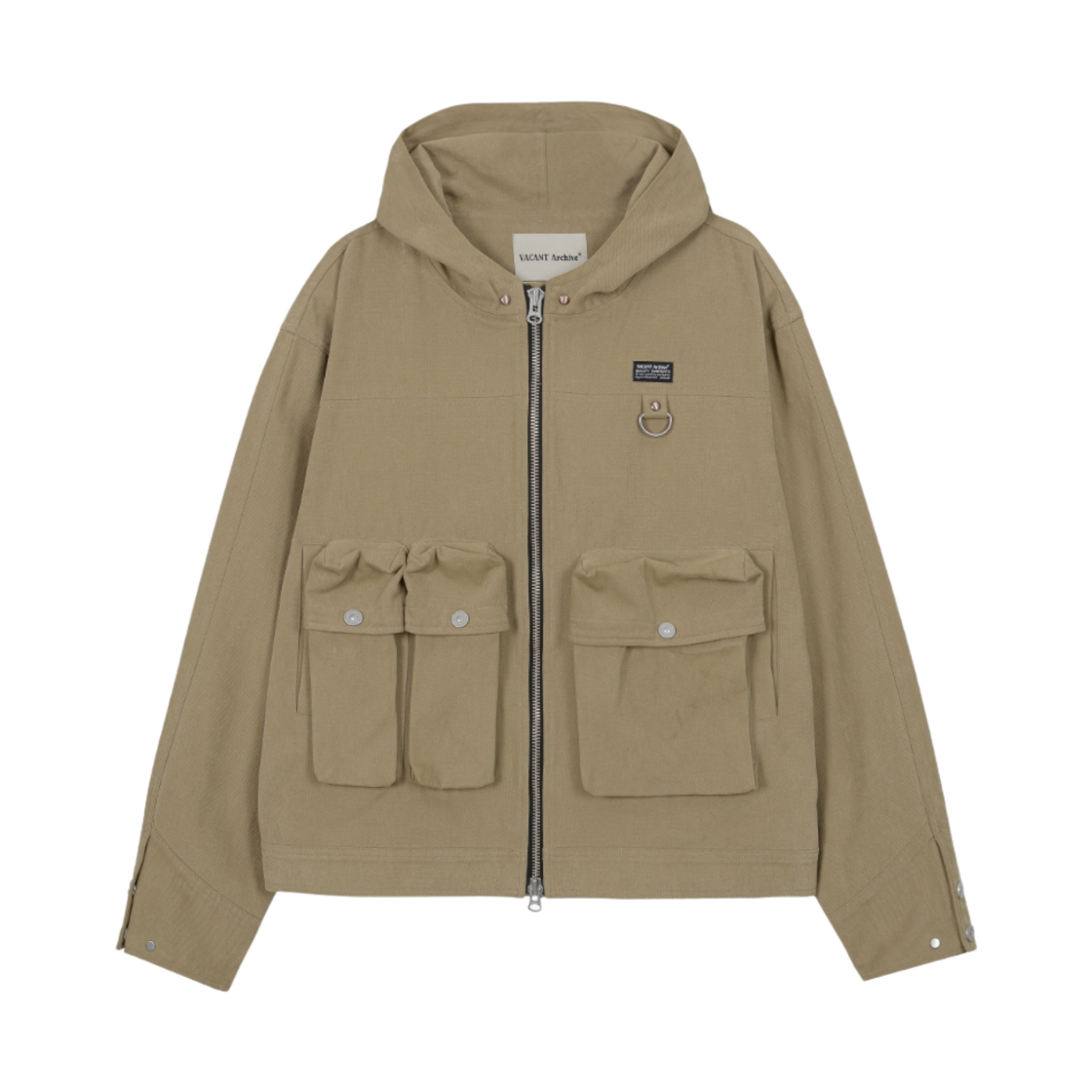 VUK243VJP001_02 Vacant Archive Eilish Cargo Hood Jacket Beige