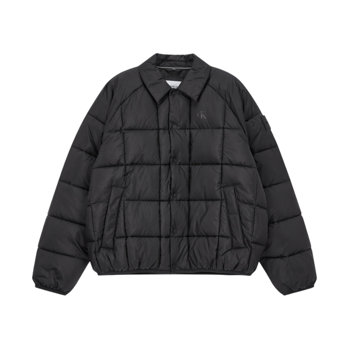 캘빈 클라인 진스 프리미엄 라인 에센셜 패디드 오버셔츠 CK 블랙(Calvin Klein Jeans Essential Padded Overshirt CK Black)