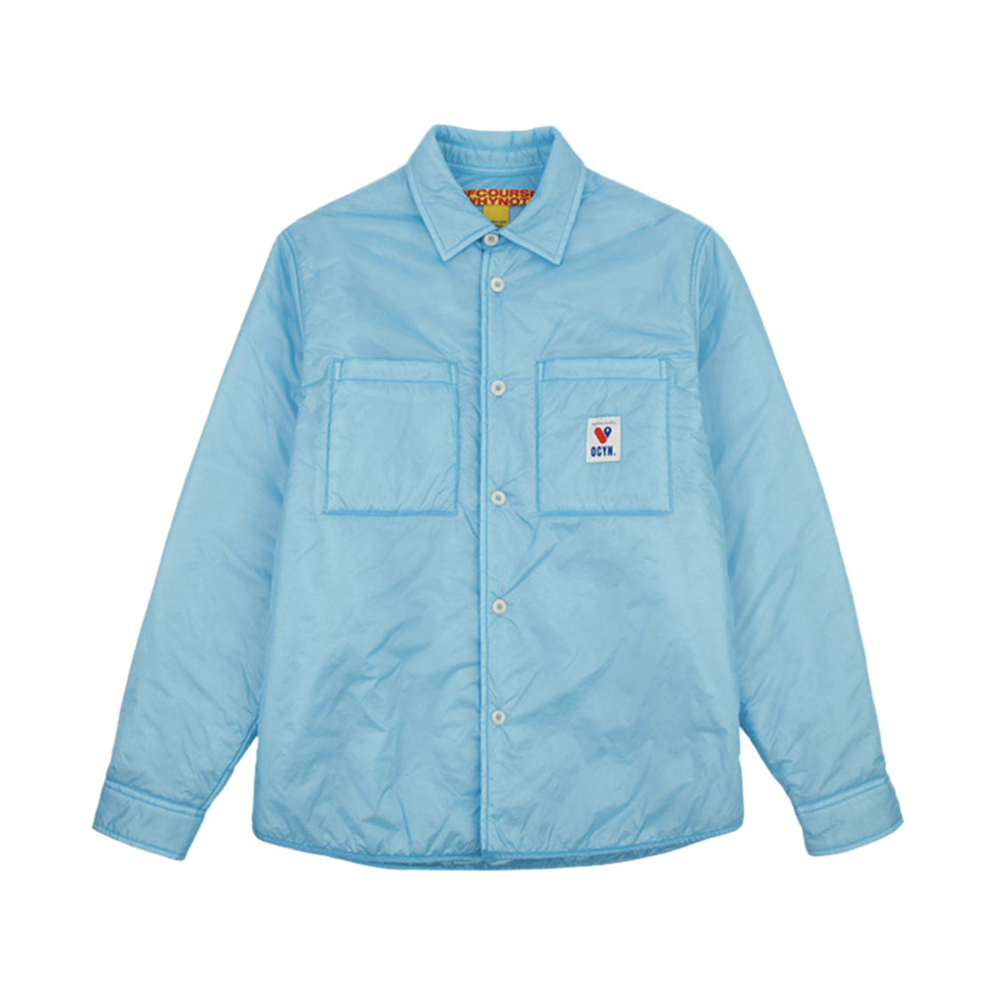 오브콜스와이낫 팝-타스틱 패디드 셔츠 라이트 블루(ofcoursewhynot Pop-Tastic Padded Shirt Light Blue)