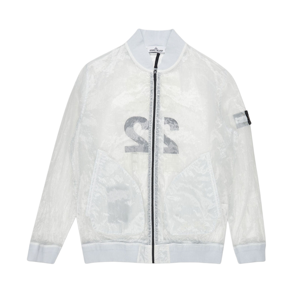 7615433Q2-V0003 Stone Island 433Q2 Patch Logo Jacket Ice - 22SS