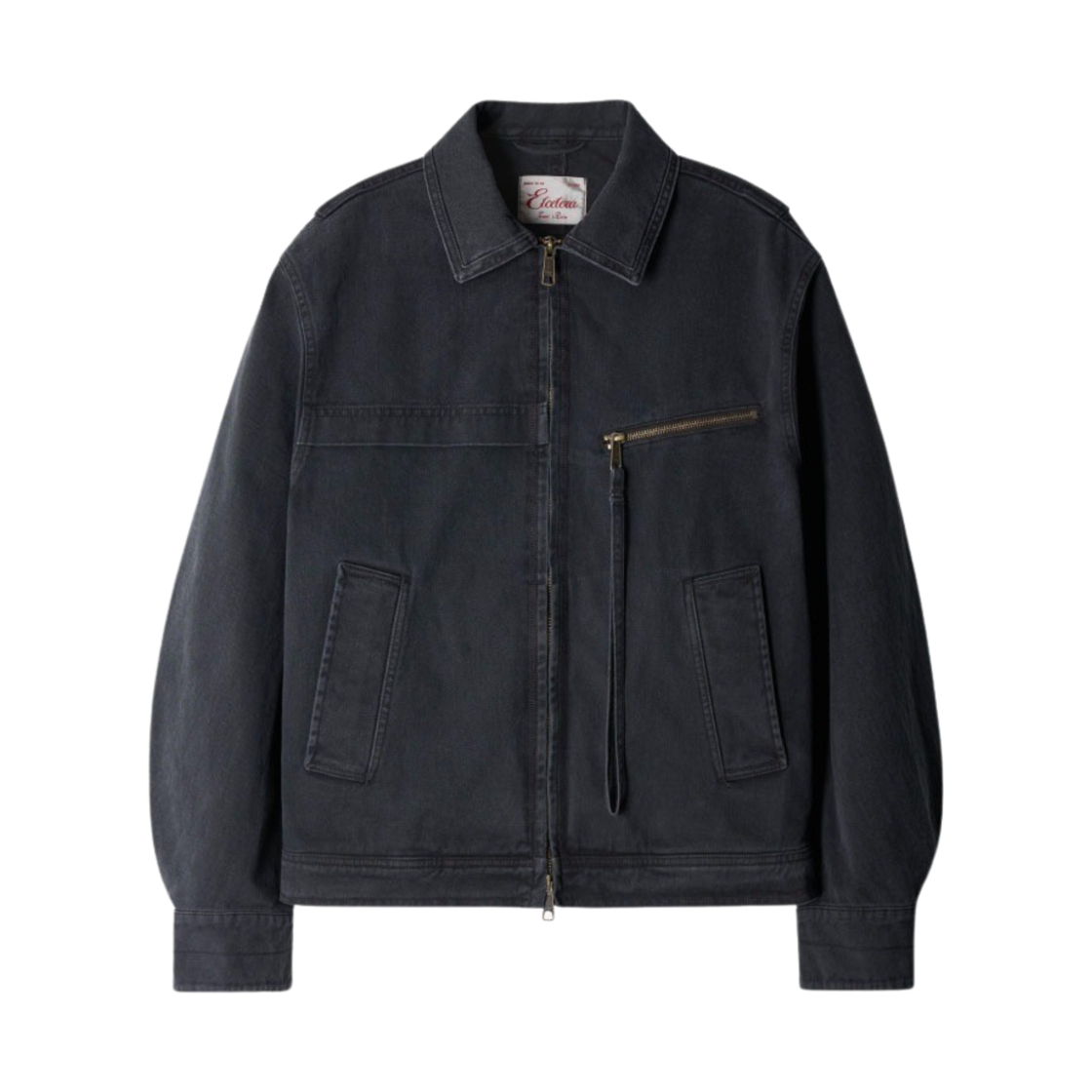 ET2401JK01CH ETCE Washed Detroit Jacket Charcoal