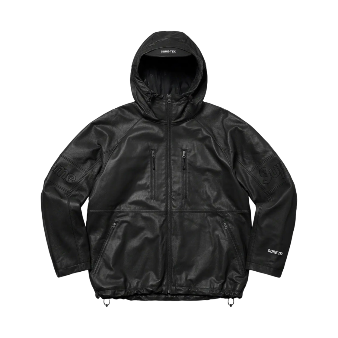 슈프림 고어텍스 레더 자켓 블랙 - 22SS