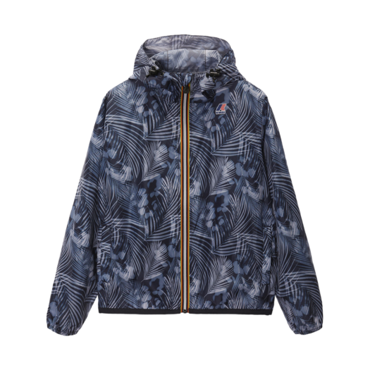 Y231EUJ333 K-WAY Le Vrai Claude Graphic Jacket Twill Blue