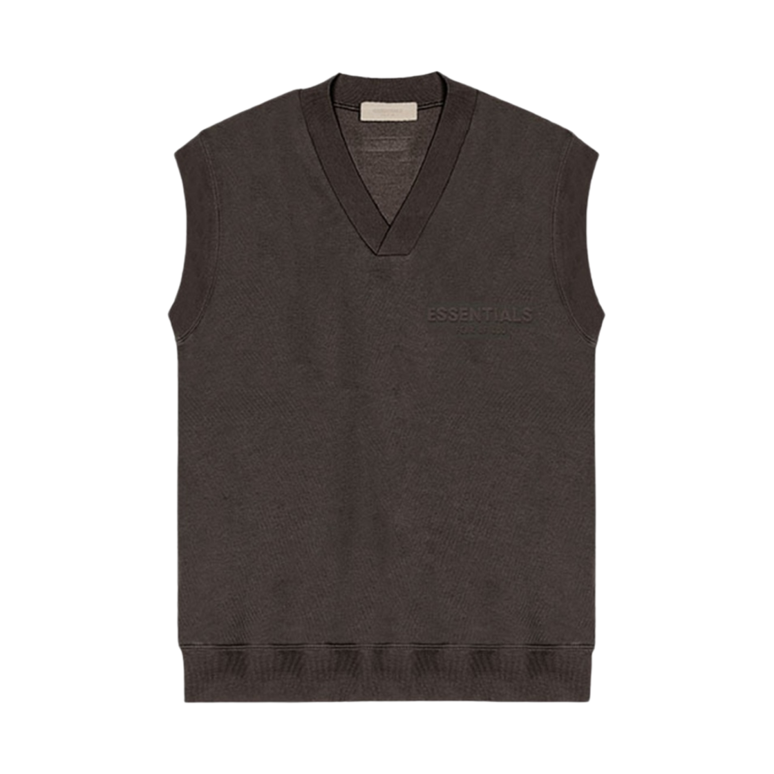 (W) 에센셜 브이넥 베스트 오프 블랙 - 22FW((W) Essentials V-Neck Vest Off Black - 22FW) - 1