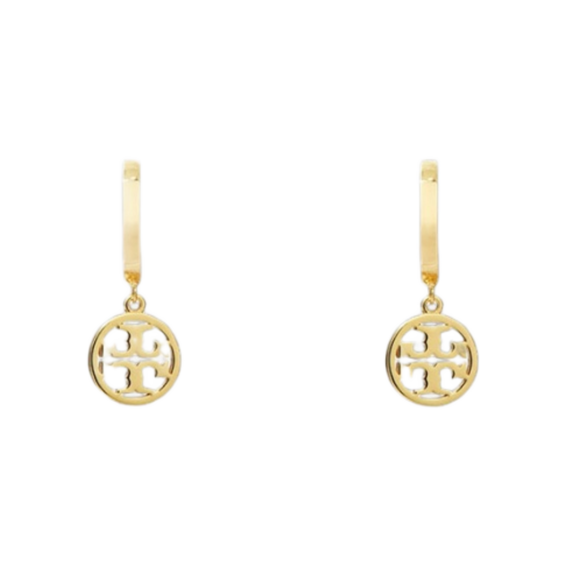 (W) 토리버치 밀러 허기 후프 이어링 토리 골드((W) Tory Burch Miller Huggie Hoop Earring Tory Gold) - 1