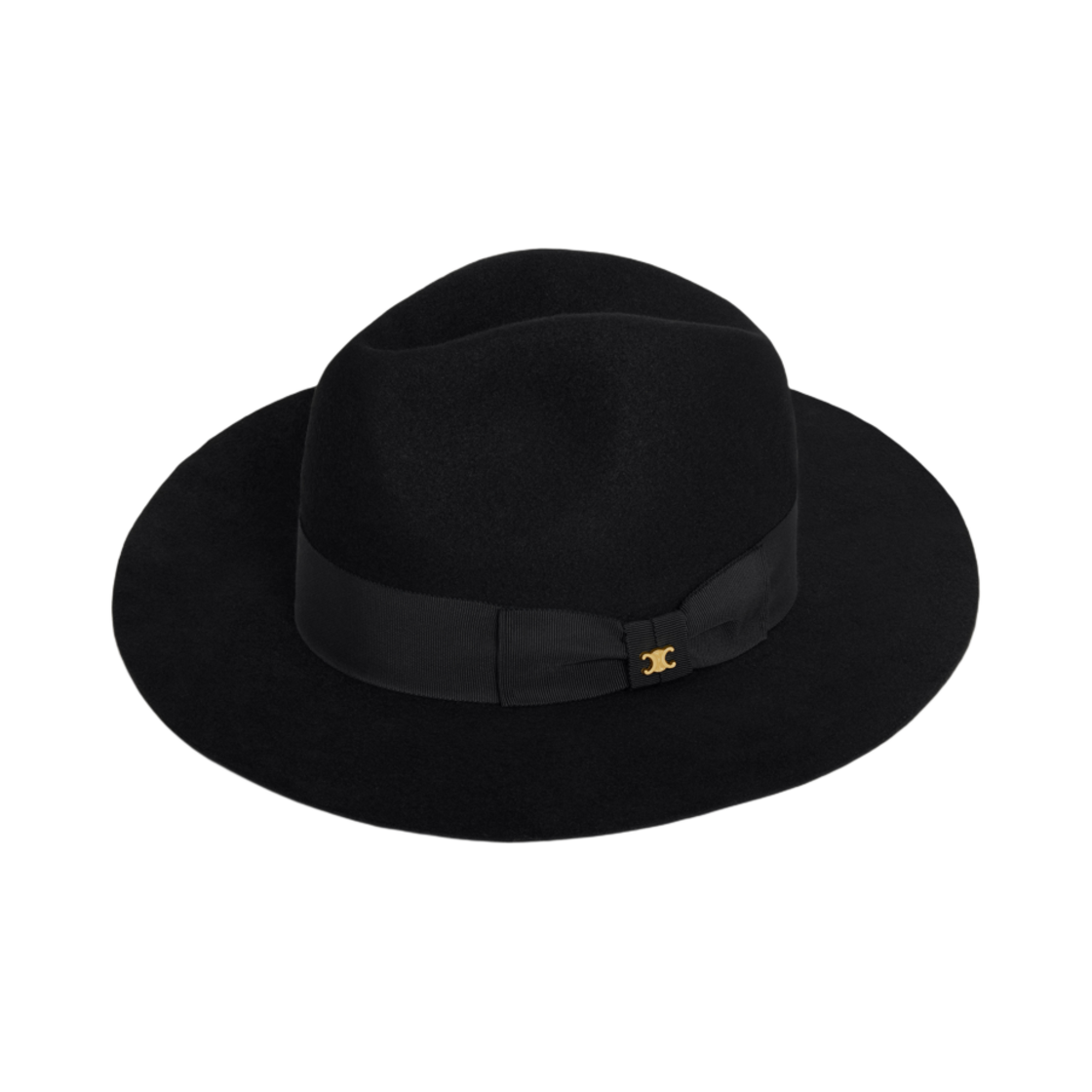 (W) 셀린느 페도라 햇 펠트 블랙((W) Celine Fedora Hat in Felt Black) - 3