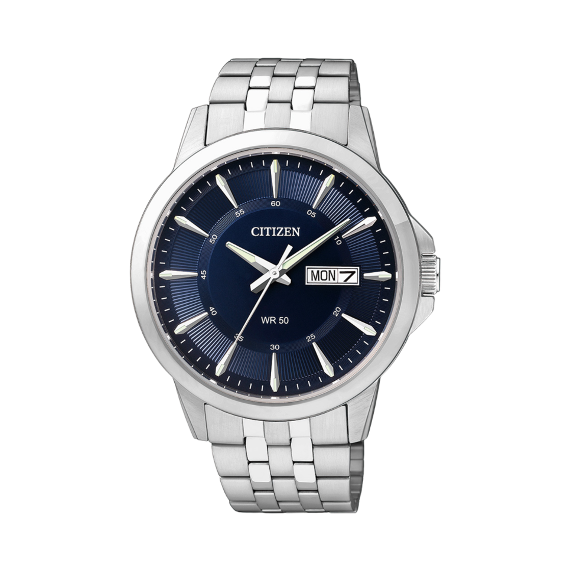 시티즌 드레스 쿼츠 41mm 스테인리스 스틸 블루 실버(Citizen Dress Quartz 41mm Stainless Steel Blue Silver) - 1