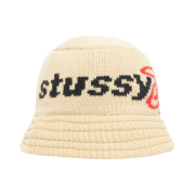 Stussy Sport Knit Bucket Hat Khaki