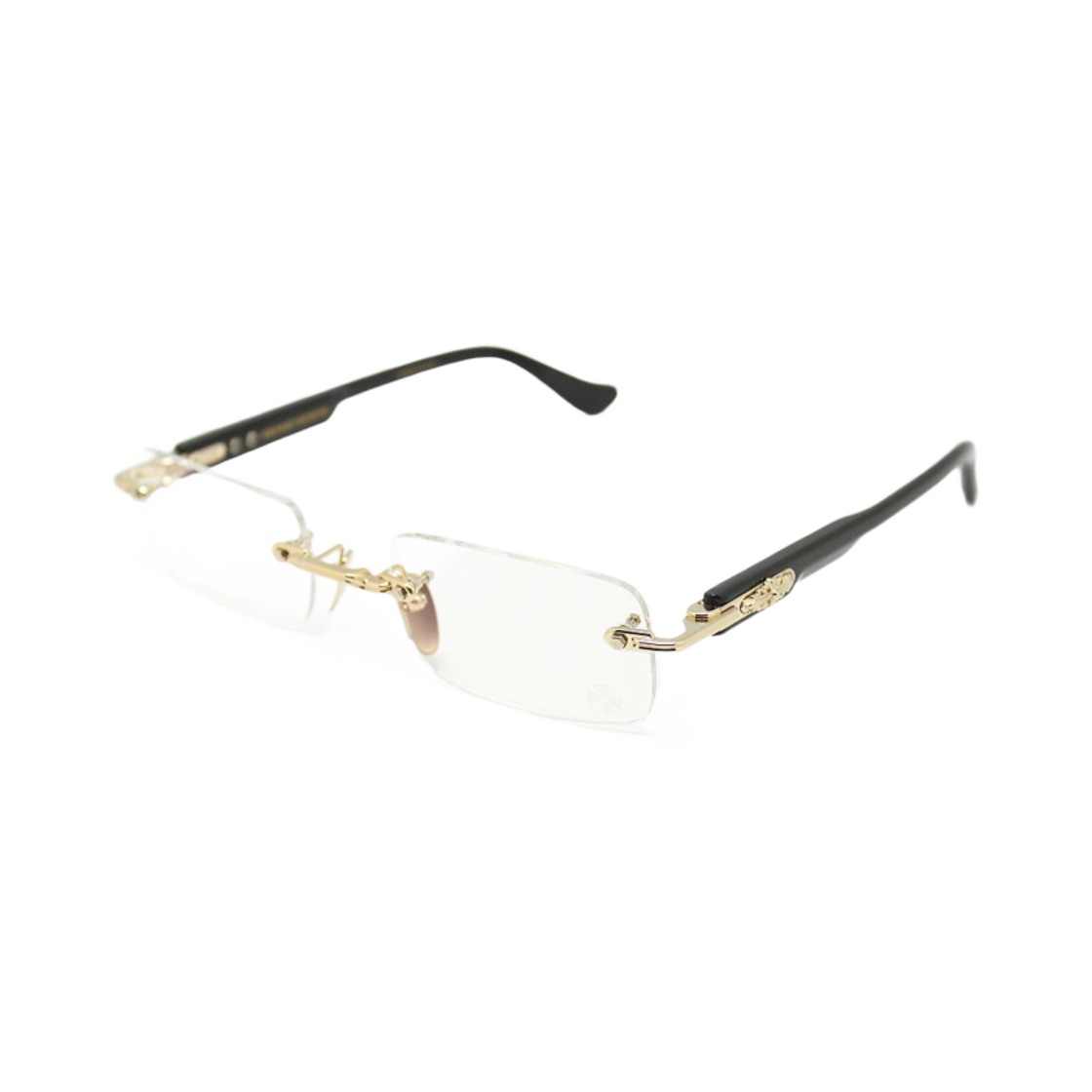 크롬하츠 딥 1 골드 플레이트 블랙 플라스틱(Chrome Hearts Deep I Gold Plated Black Plastic) - 1