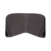 (W) Balenciaga Mask Rectangle Sunglasses Black